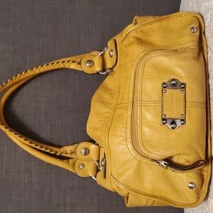 B Makowsky large leather hobo satchel